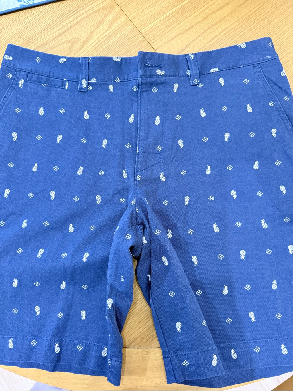 Mens Blue Pineapple Print Shorts Letigre Brand 54 Original Price